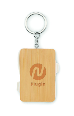 Logo trade promotional merchandise image of: Key ring charging cable