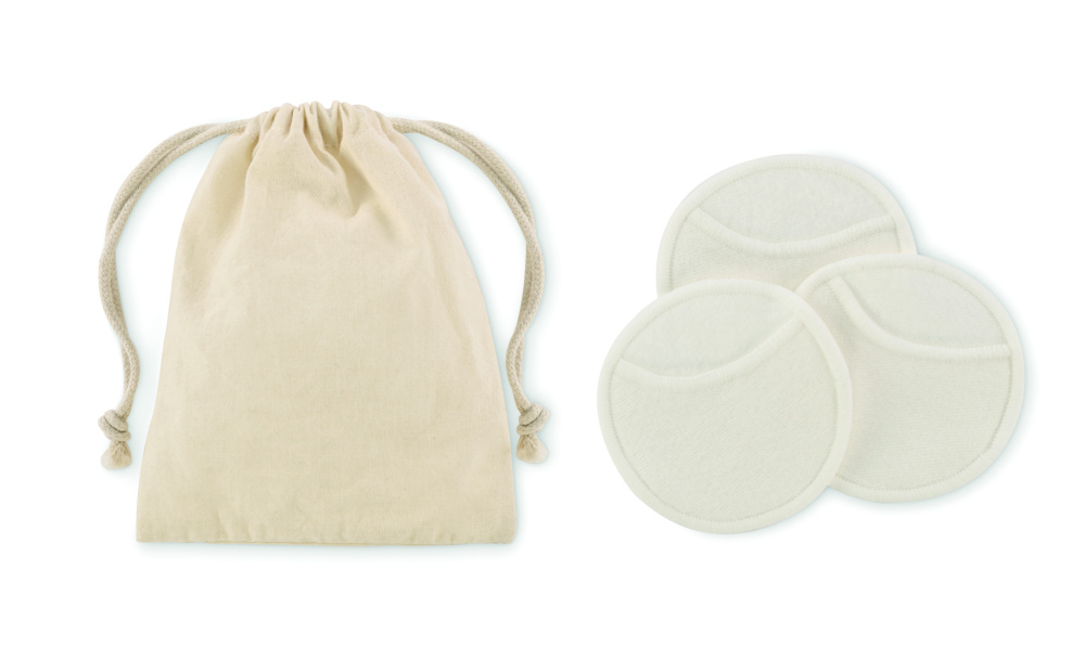Logo trade corporate gifts image of: Reusable face cleaning pad set