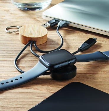 Logo trade promotional giveaway photo of: Key ring with 4 in 1 60W cable