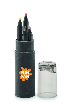 Logo trade promotional items image of: 6 black colouring pencils