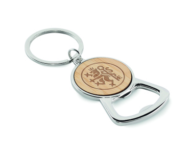 Logo trade promotional giveaway photo of: Recycled aluminium key ring