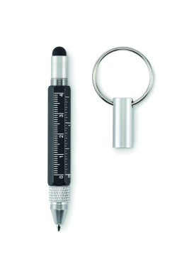 Logo trade promotional giveaway photo of: Key ring with twist action pen