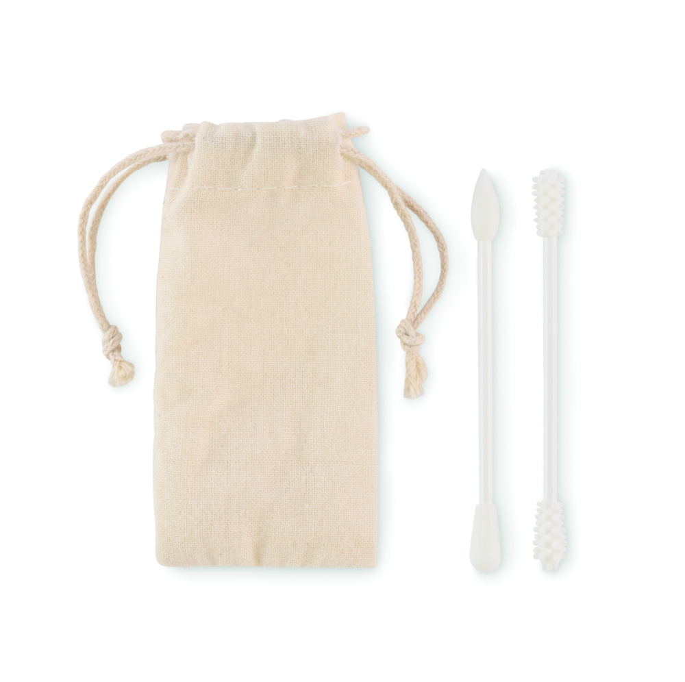 Logo trade advertising products image of: Reusable swabs set