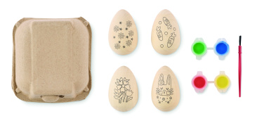 Logotrade promotional giveaways photo of: Wooden eggs painting set