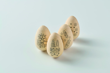 Logo trade advertising products picture of: Wooden eggs painting set