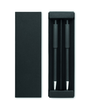 Logo trade promotional items image of: Recycled aluminium pen set