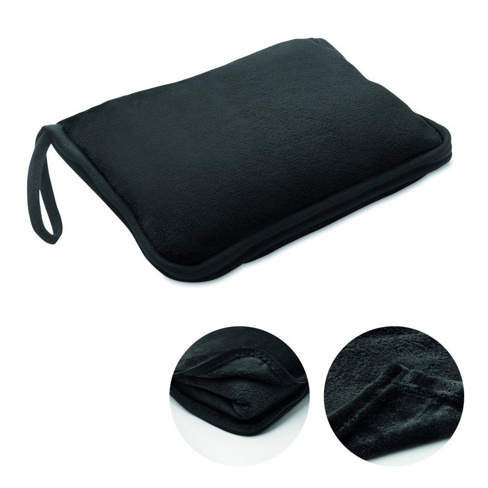 Logotrade promotional item picture of: 2 in 1 travel blanket set