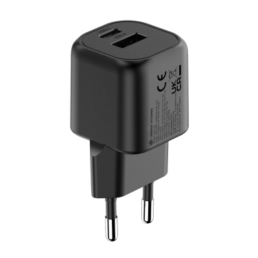 Logotrade promotional gift image of: Urban Vitamin Monterey RCS recycled plastic 20W GAN charger