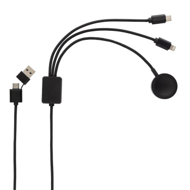 Logo trade advertising products image of: Terra RCS rPET 6-in-1 charging cable with watch charger