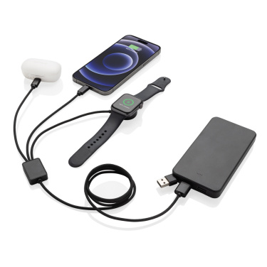 Logo trade promotional gift photo of: Terra RCS rPET 6-in-1 charging cable with watch charger