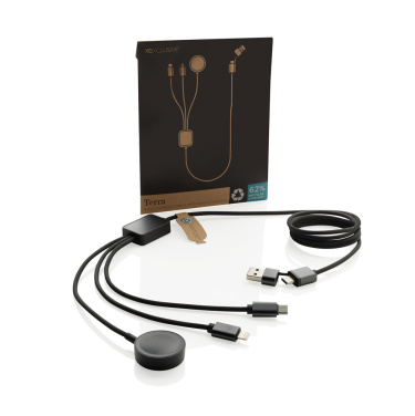 Logotrade promotional giveaways photo of: Terra RCS rPET 6-in-1 charging cable with watch charger