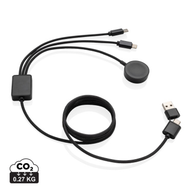 Logotrade corporate gift image of: Terra RCS rPET 6-in-1 charging cable with watch charger
