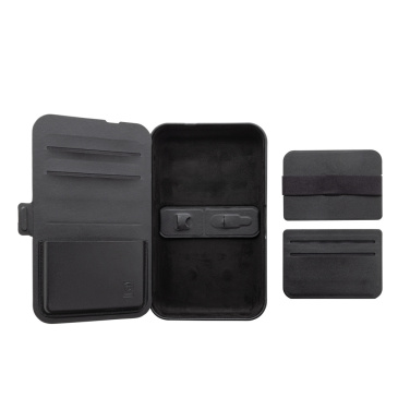 Logo trade promotional merchandise picture of: Swiss Peak RCS recycled travel case with 3 in 1 charger