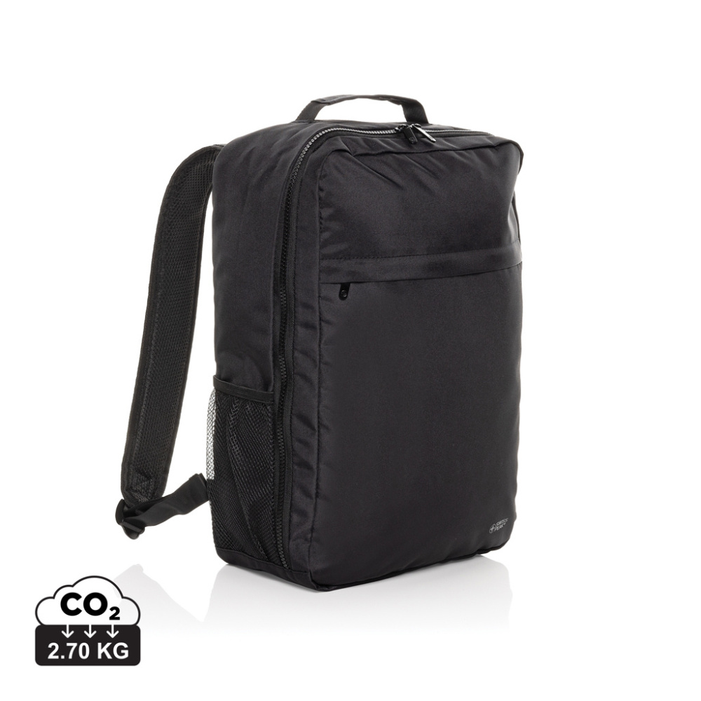 Logotrade promotional item image of: Swiss Peak Aware™ RPET Essential 15.6 inch laptop backpack