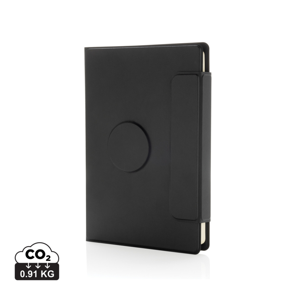Logo trade corporate gifts image of: Stuart RCS certified RPU magnetic A5 portfolio