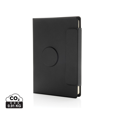 Logo trade promotional gifts image of: Stuart RCS certified RPU magnetic A5 portfolio