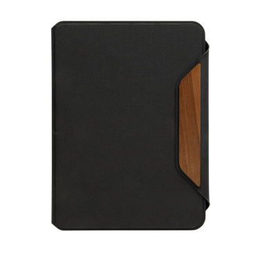 Logotrade promotional giveaways photo of: Teri AWARE™ RPET and walnut A5 portfolio