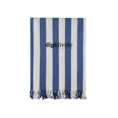 Logo trade corporate gifts picture of: VINGA Ornos GRS recycled cotton hammam towel