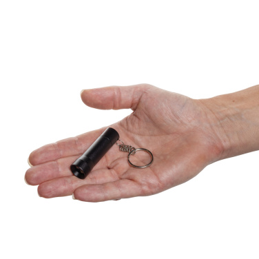 Logo trade business gifts image of: Flash RCS recycled aluminium keychain torch