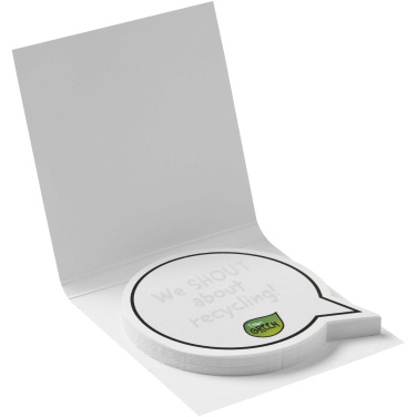 Logotrade corporate gifts photo of: Sticky-Mate® soft cover speech bubble shaped sticky notes