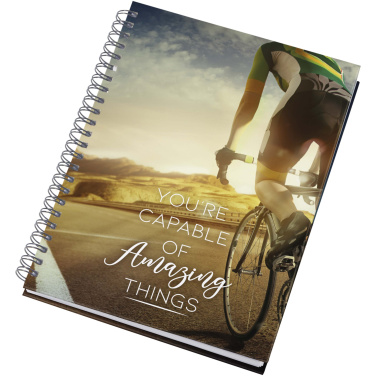 Logo trade business gift photo of: Desk-Mate® A5 hard cover undated diary