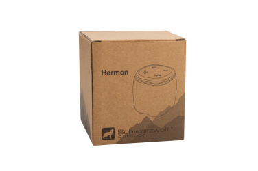 Logotrade promotional item image of: Bluetooth speaker HERMON Schwarzwolf