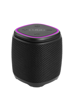 Logo trade promotional products image of: Bluetooth speaker HERMON Schwarzwolf
