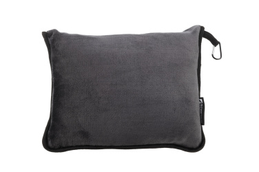 Logo trade advertising products picture of: Blanket and pillow 2 in 1 AMIATA Schwarzwolf