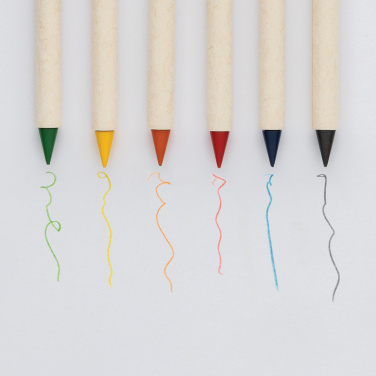 Logo trade promotional gifts picture of: Micki GRS infinity 6pc colouring pencil set
