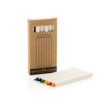 Logo trade promotional items image of: Micki GRS infinity 6pc colouring pencil set