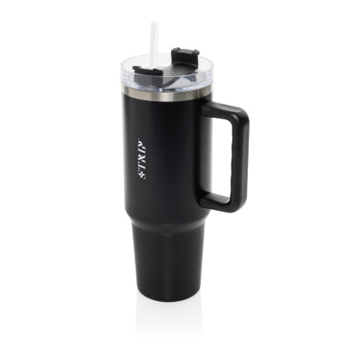 Logo trade promotional giveaways image of: Stadley RCS recycled steel tumbler 1200ML
