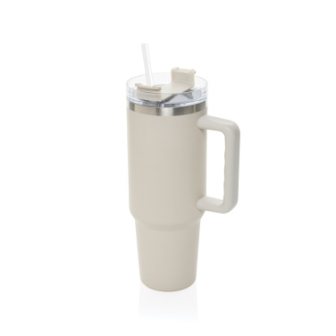Logo trade promotional giveaways image of: Stadley RCS recycled steel tumbler 1200ML
