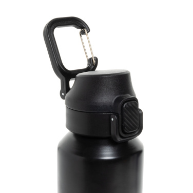 Logo trade promotional merchandise picture of: Via RCS Re-steel lockable sport bottle 600ML