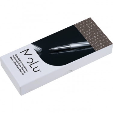 Logo trade promotional gift photo of: MoLu brass rollerball Praia Grande