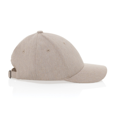 Logo trade promotional product photo of: Milo AWARE™ recycled heather 6 panel cap 200gr