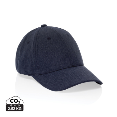 Logotrade business gift image of: Milo AWARE™ recycled heather 6 panel cap 200gr