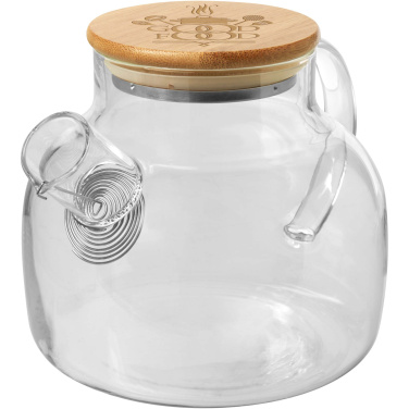 Logo trade promotional merchandise photo of: Zen tea pot with strainer and bamboo lid