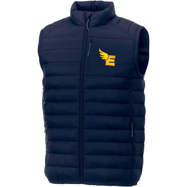 Logo trade corporate gifts image of: Pallas men's GRS recycled insulated bodywarmer