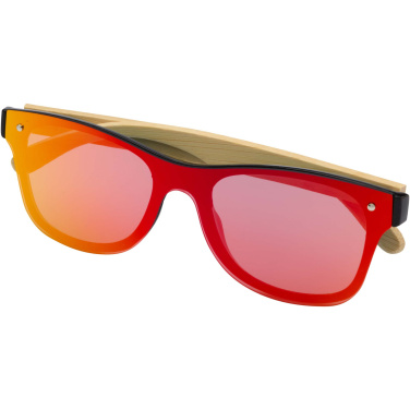 Logo trade promotional products image of: Tan sunglasses with bamboo temples