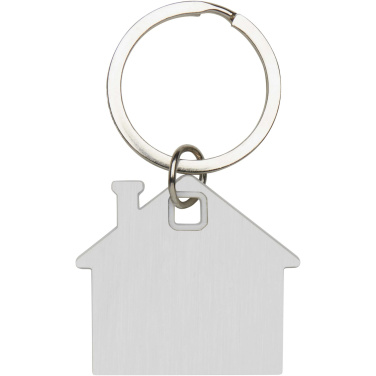 Logo trade corporate gifts image of: Nook house-shaped keychain