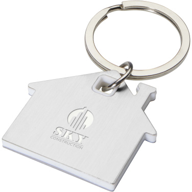 Logotrade business gifts photo of: Nook house-shaped keychain