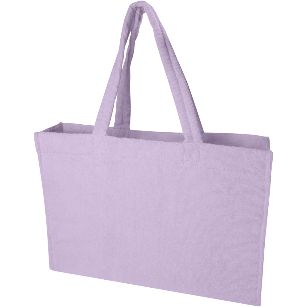 Logo trade corporate gifts picture of: Siam GRS recycled terry beach tote bag 13L