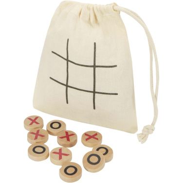 Logo trade promotional merchandise picture of: Whorl wooden tic, tac, toe game