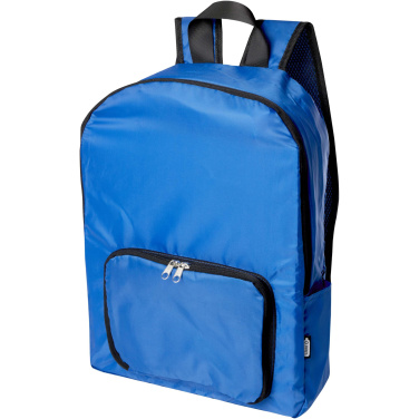 Logo trade promotional items picture of: EcoFold RPET foldable backpack 15L