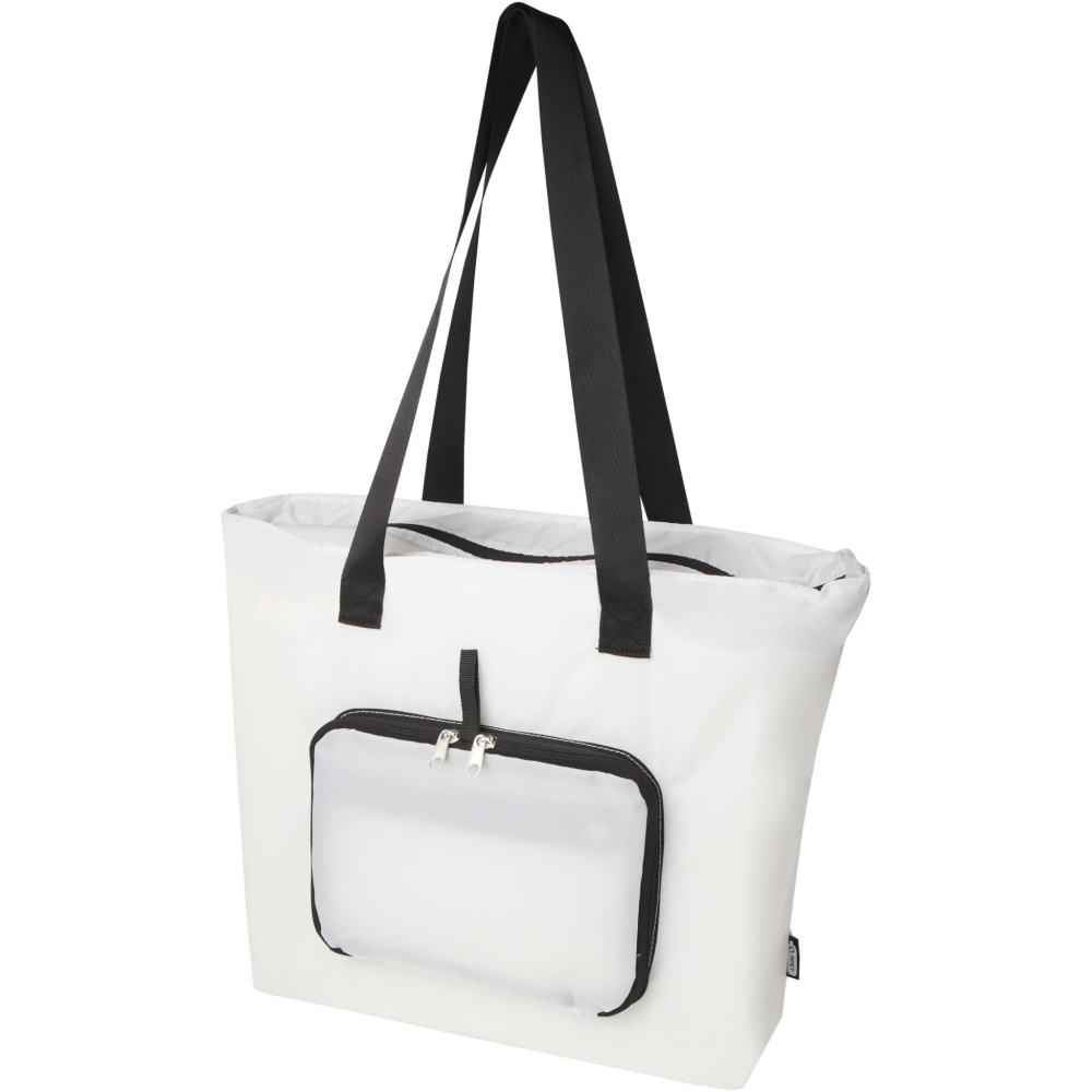 Logo trade corporate gift photo of: EcoFold RPET foldable tote bag 16L