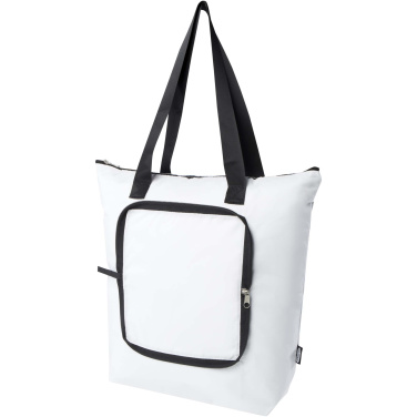 Logotrade advertising product picture of: EcoFold RPET foldable tote cooler bag 15L