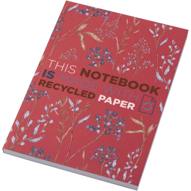 Logo trade corporate gift photo of: Novella Austen A5 recycled soft cover notebook - 100 sheets