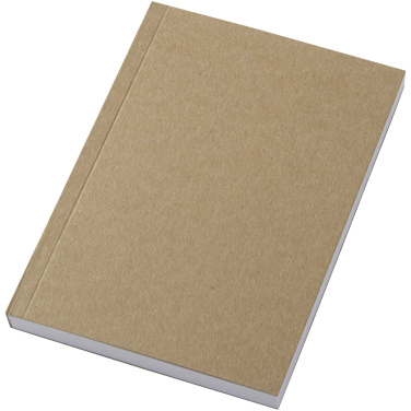 Logo trade promotional merchandise photo of: Novella Austen A6 recycled soft cover kraft notebook - 100 sheets