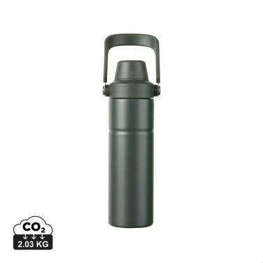 Logo trade promotional products image of: Baltimore trek RCS recycled SS bottle 600 ML