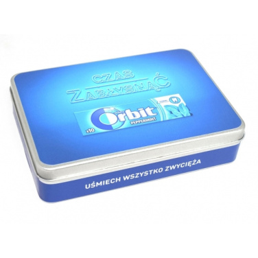 Logo trade business gifts image of: Metal box